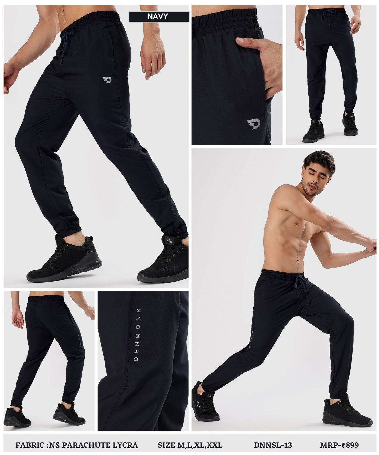 Hybrid Jogger - Imported Ns Parachute Lycra Lower (15% Lycra 145 GSM)