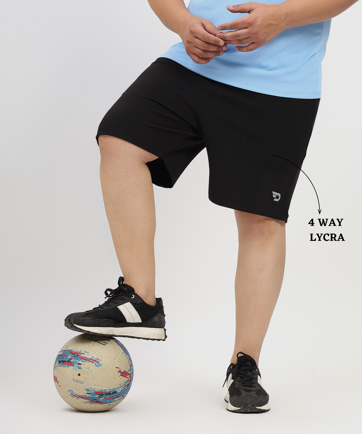 Maxmotion Shorts - Imported Dobby Lycra Plus Size Shorts | GSM 250 | Regular Fit