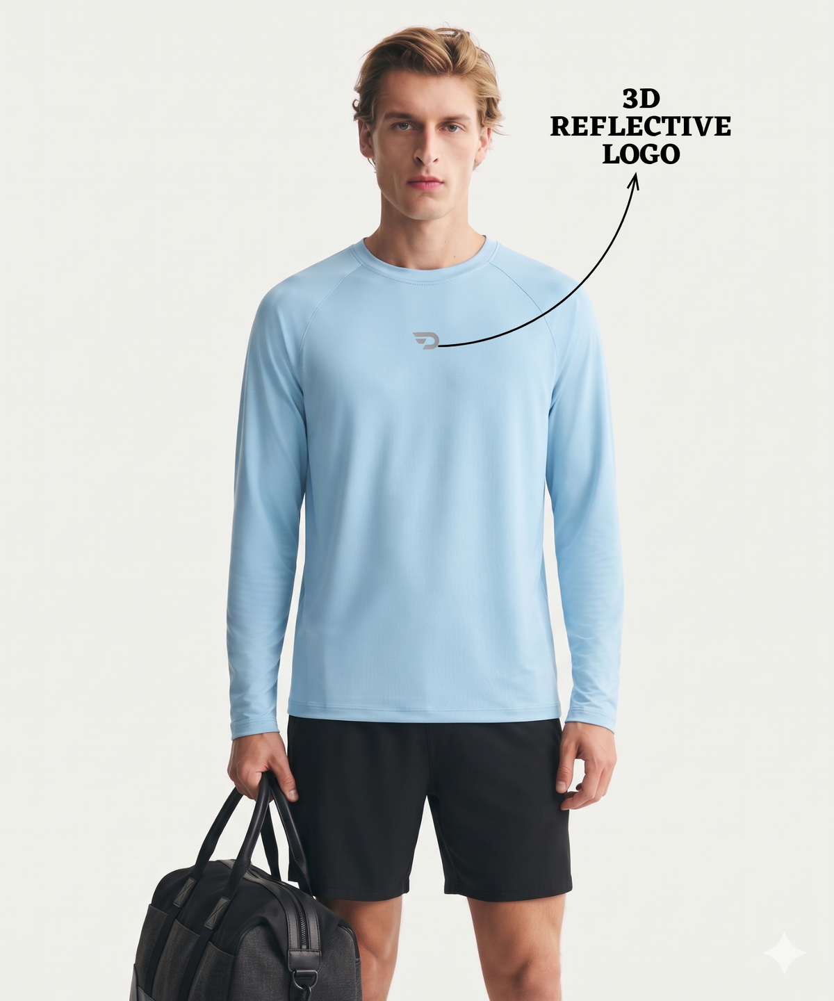 Denmonk Men's Imported Micro Aero Knit Raglan Full Sleeve T-Shirt | 180 GSM | Regular Fit