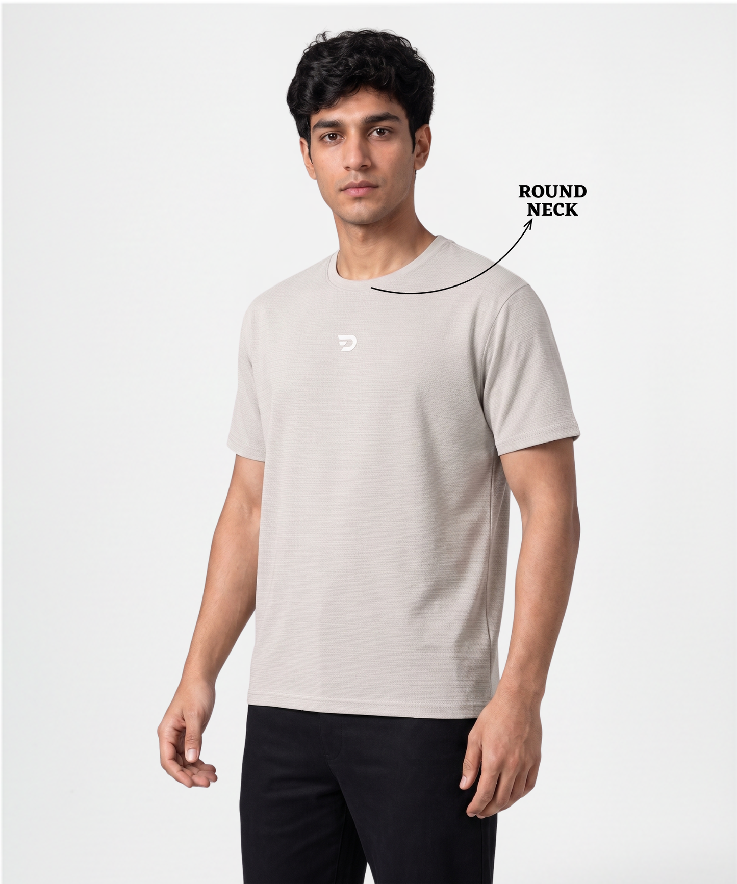 Men’s Imported Mesh Jacquard Lycra T-Shirt | 180 GSM | Regular Fit