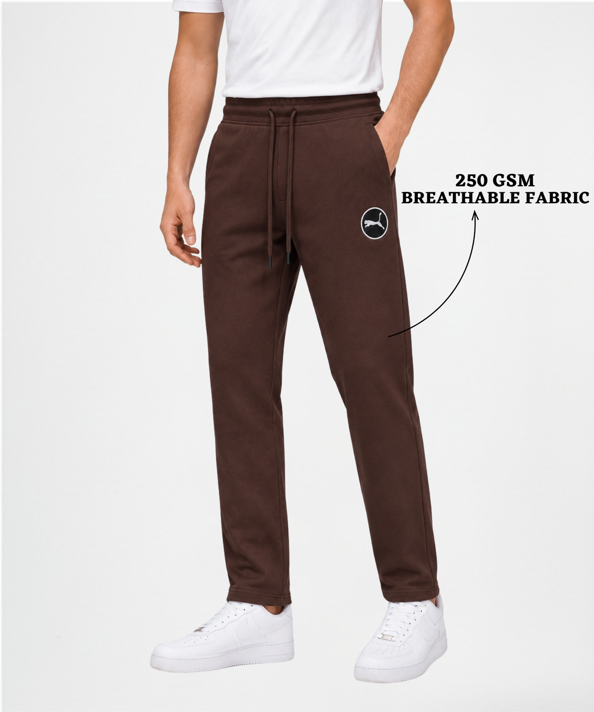 Men's Premium Quality 100% Cotton Trackpant (GSM 250) | Slim Fit