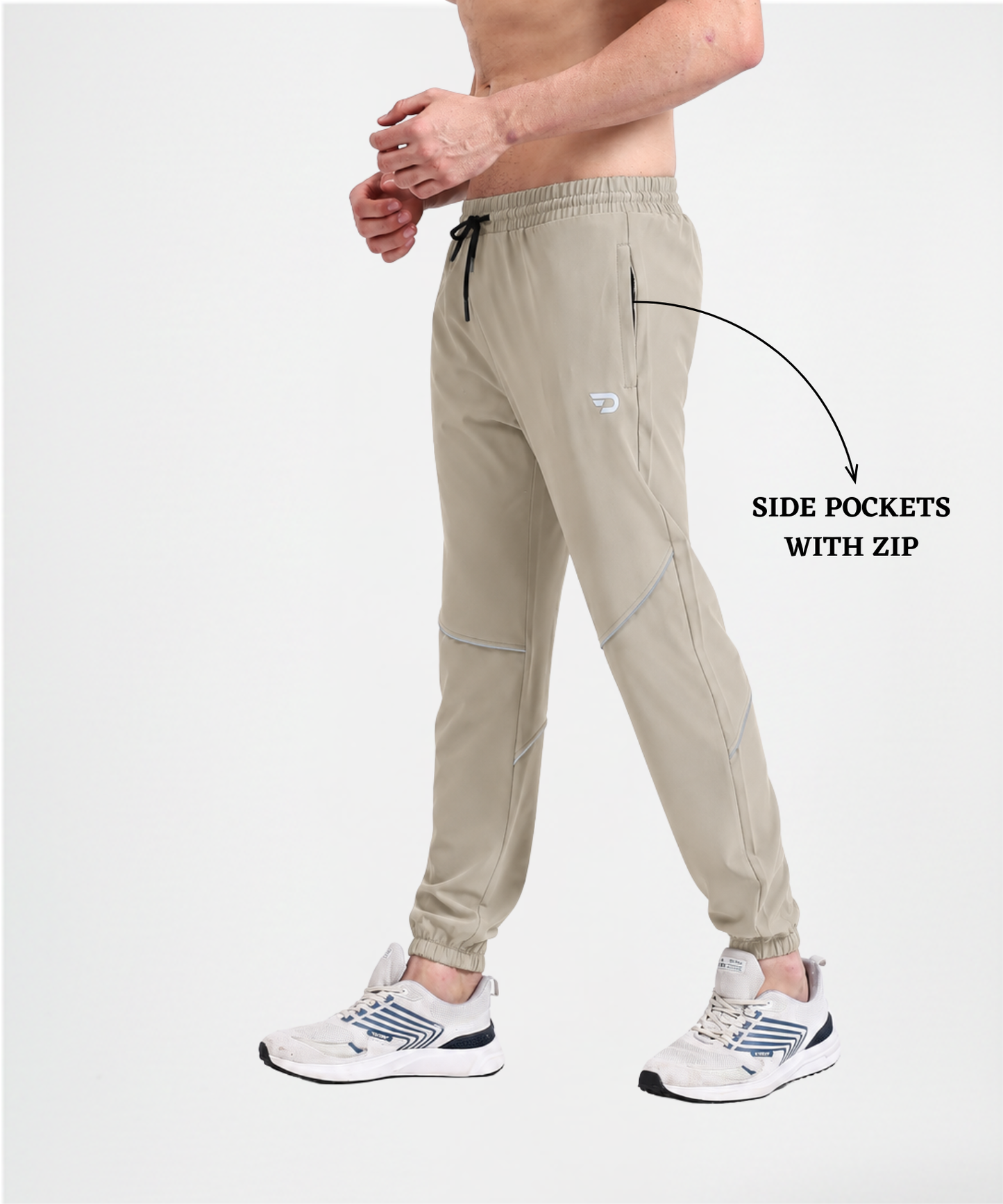 Everyday Stretch Track Pants - Imported Ns Parachute Lycra Lower | 20% Lycra 145 GSM | Reglar Fit