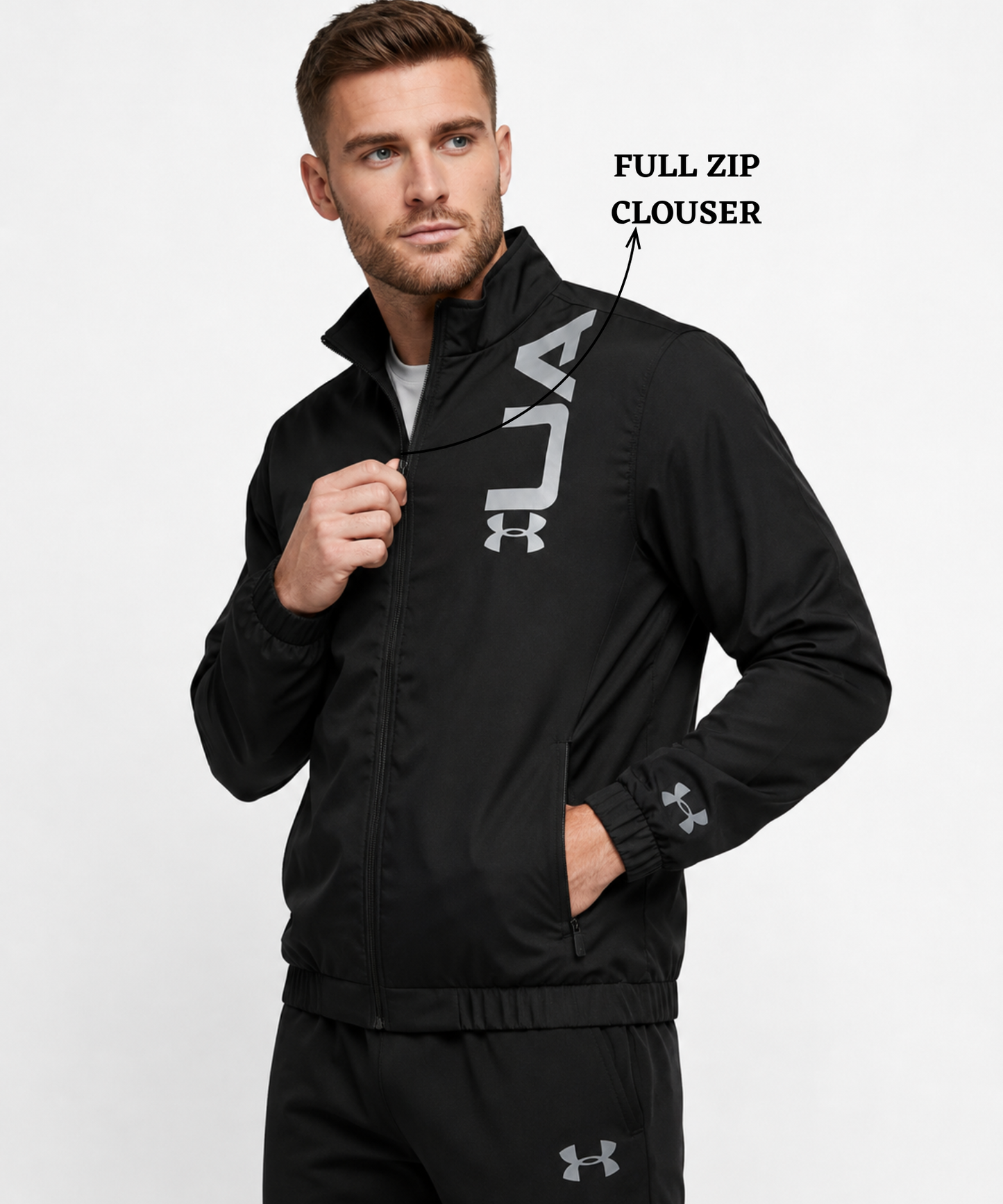 Imported Premium Feather Touch Windcheater Jackets With Inner Linning Fabric | 350 gsm | Regular Fit