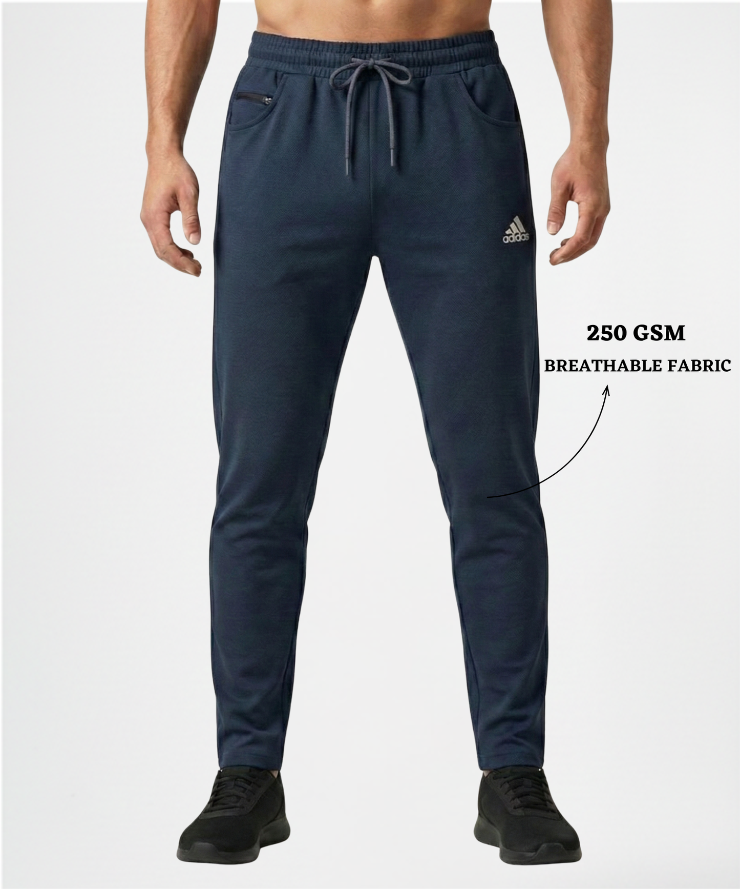 Imported Dobby Lycra Lower (GSM 250) | D-Pocket with Extra Coin Pocket