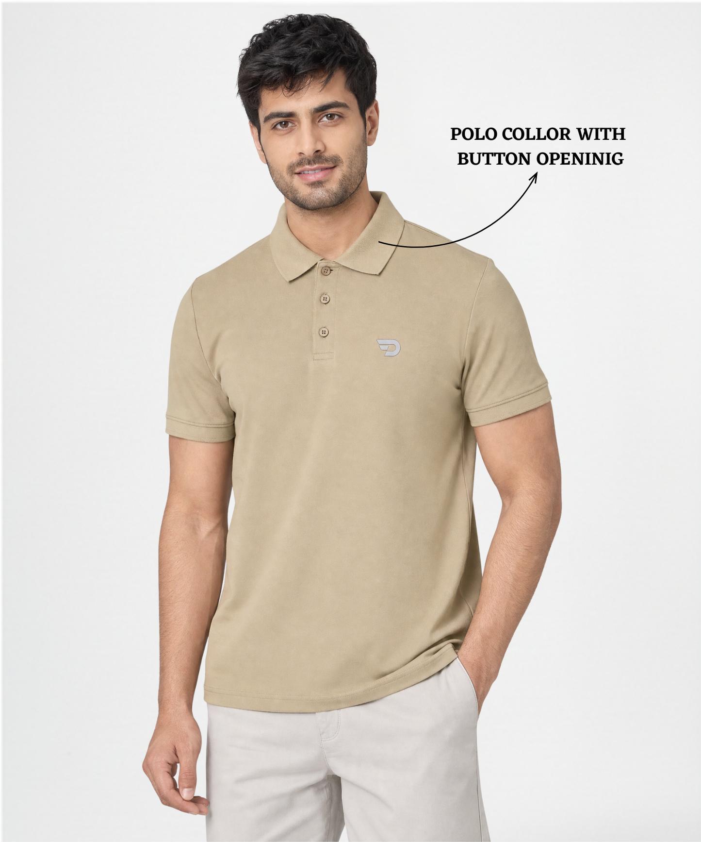 Premium Cotton Feel Plain Polo T-Shirt for Men | 200 GSM | Regular Fit