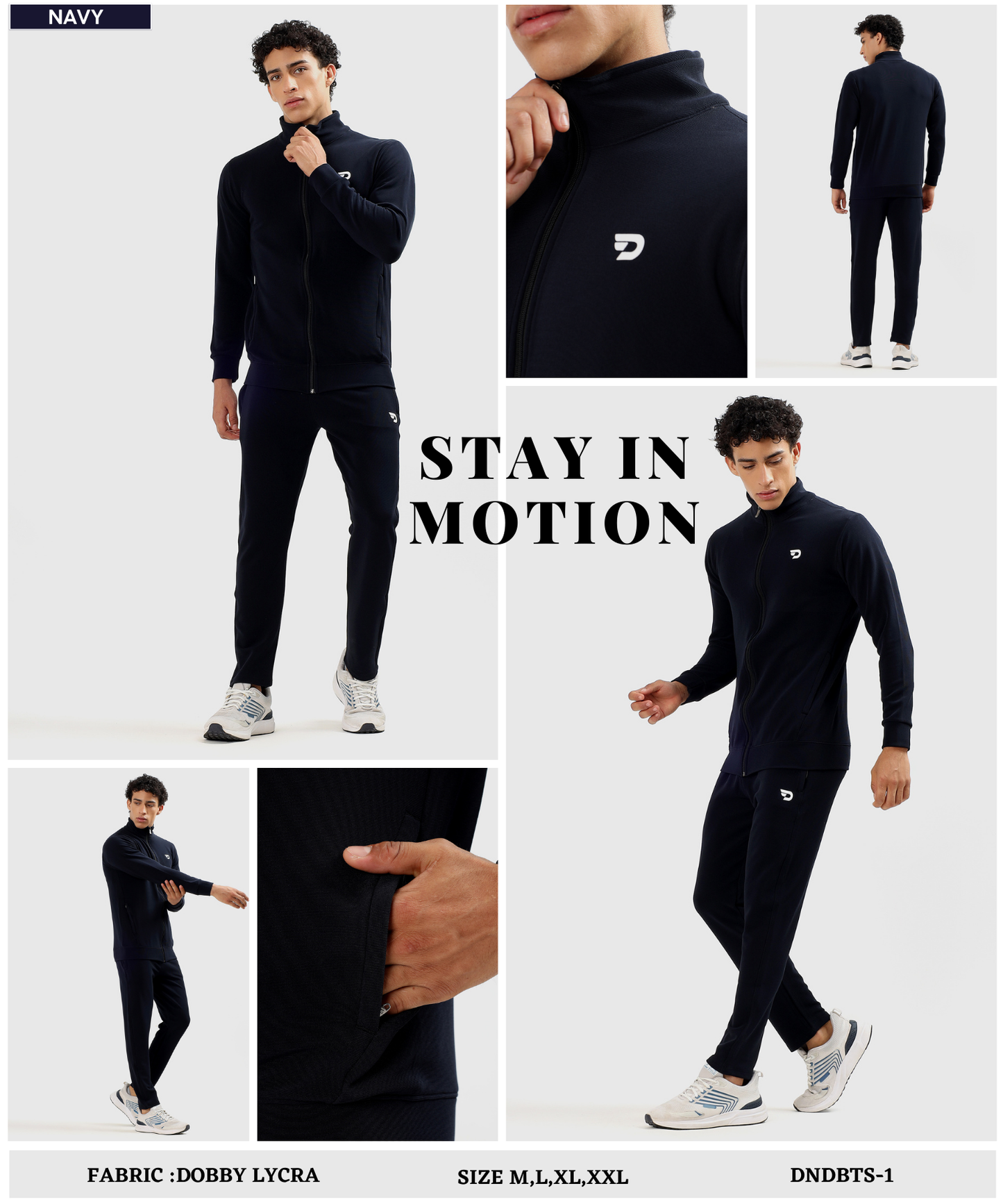 ProMotion Tracksuit – Imported Dobby Lycra | GSM 290