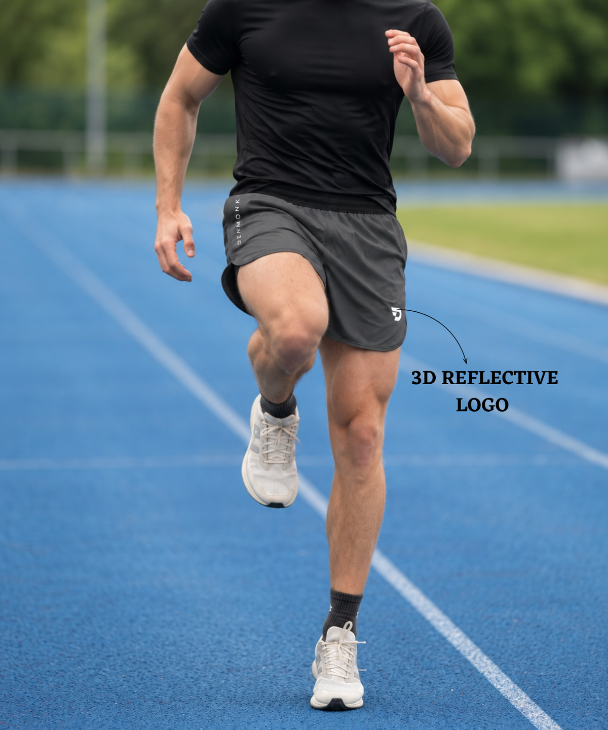 Denmonk Men's Imported Ns Lycra Running Shorts  |145 GSM | Regular Fit