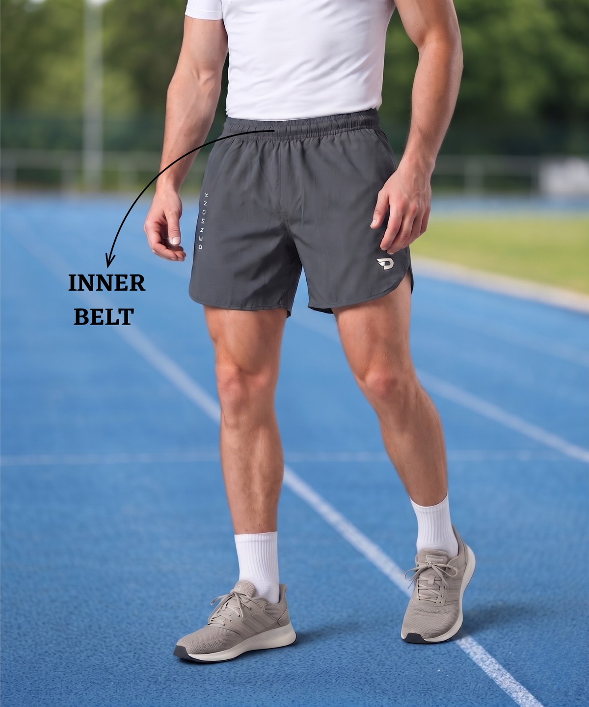 Denmonk Men's Imported Ns Lycra Running Shorts  |145 GSM | Regular Fit