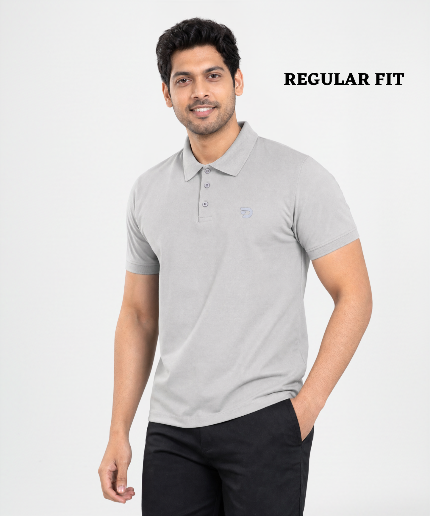 Premium Cotton Feel Plain Polo T-Shirt for Men | 200 GSM | Regular Fit