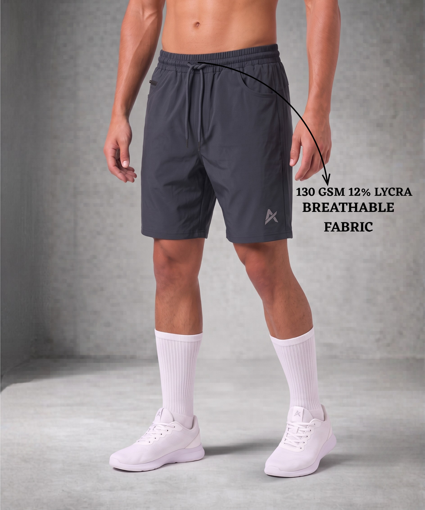 Imported NS Parachute Lycra  Shorts 12% Lycra | 130 GSM | Regular Fit | Athvix Active Wear By Denmonk