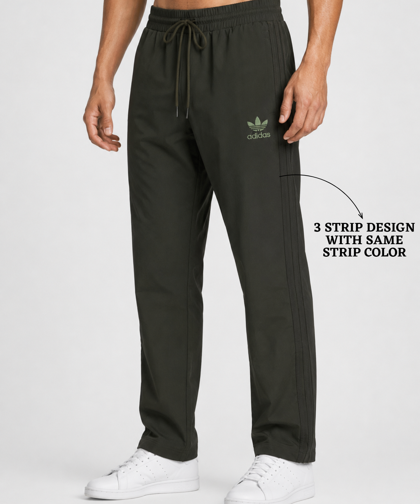 Imported Ns Terry Lycra Trackpant (GSM 180-190)| 3 Strip Design with Same Color