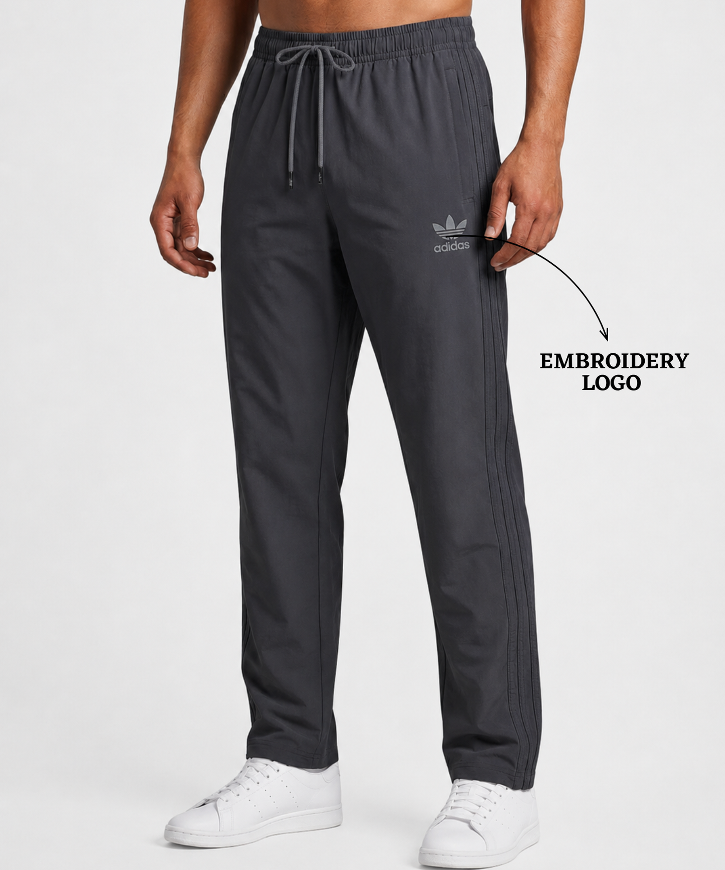 Imported Ns Terry Lycra Trackpant (GSM 180-190)| 3 Strip Design with Same Color
