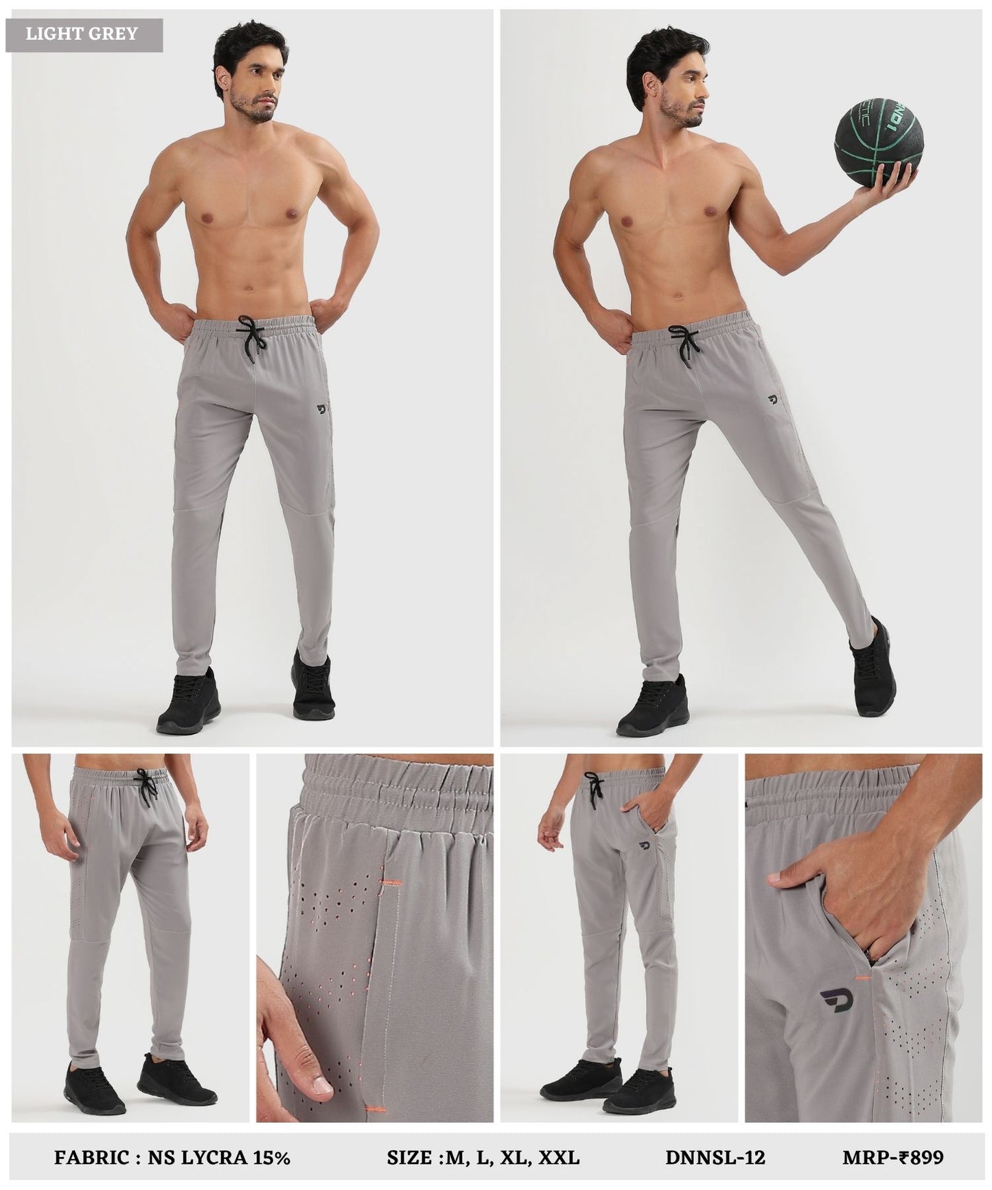 NS Laser Move Trackpant - Imported Ns Parachute Lycra Lower (20% Lycra, GSM-145)