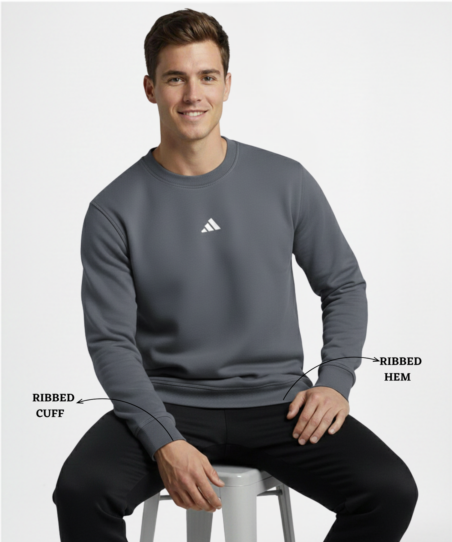 Premium Quality 3 Thread Cotton Lycra Sweatshirt (GSM 350)