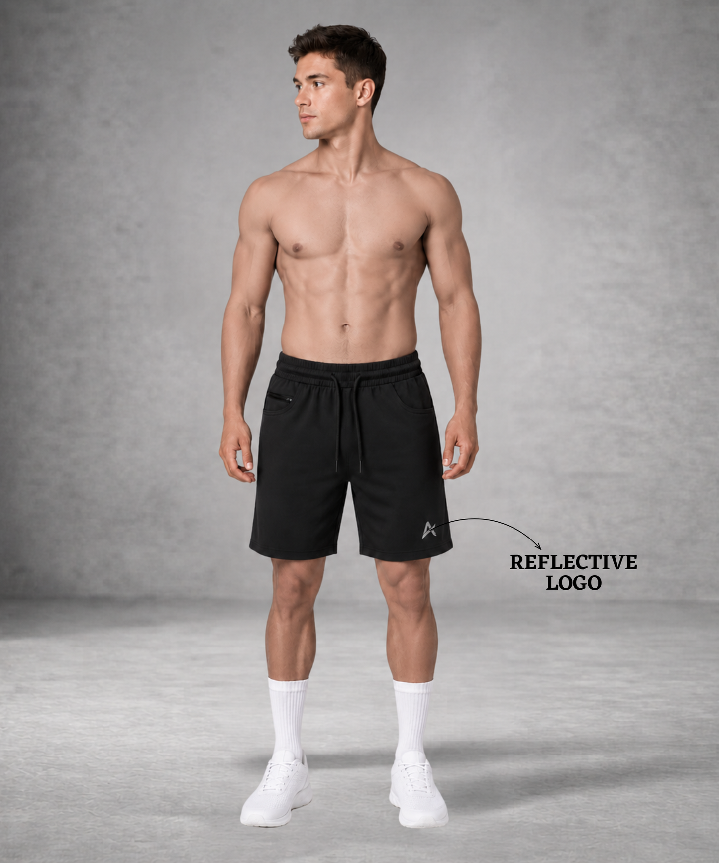 Men’s Premium 4-Way Lycra Shorts (250 GSM) with D-Pockets |  Athvix Active Wear By Denmonk
