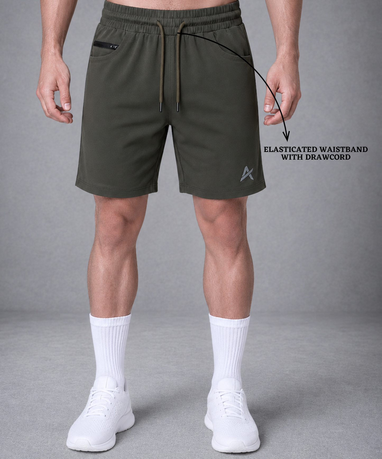 Men’s Premium 4-Way Lycra Shorts (250 GSM) with D-Pockets |  Athvix Active Wear By Denmonk