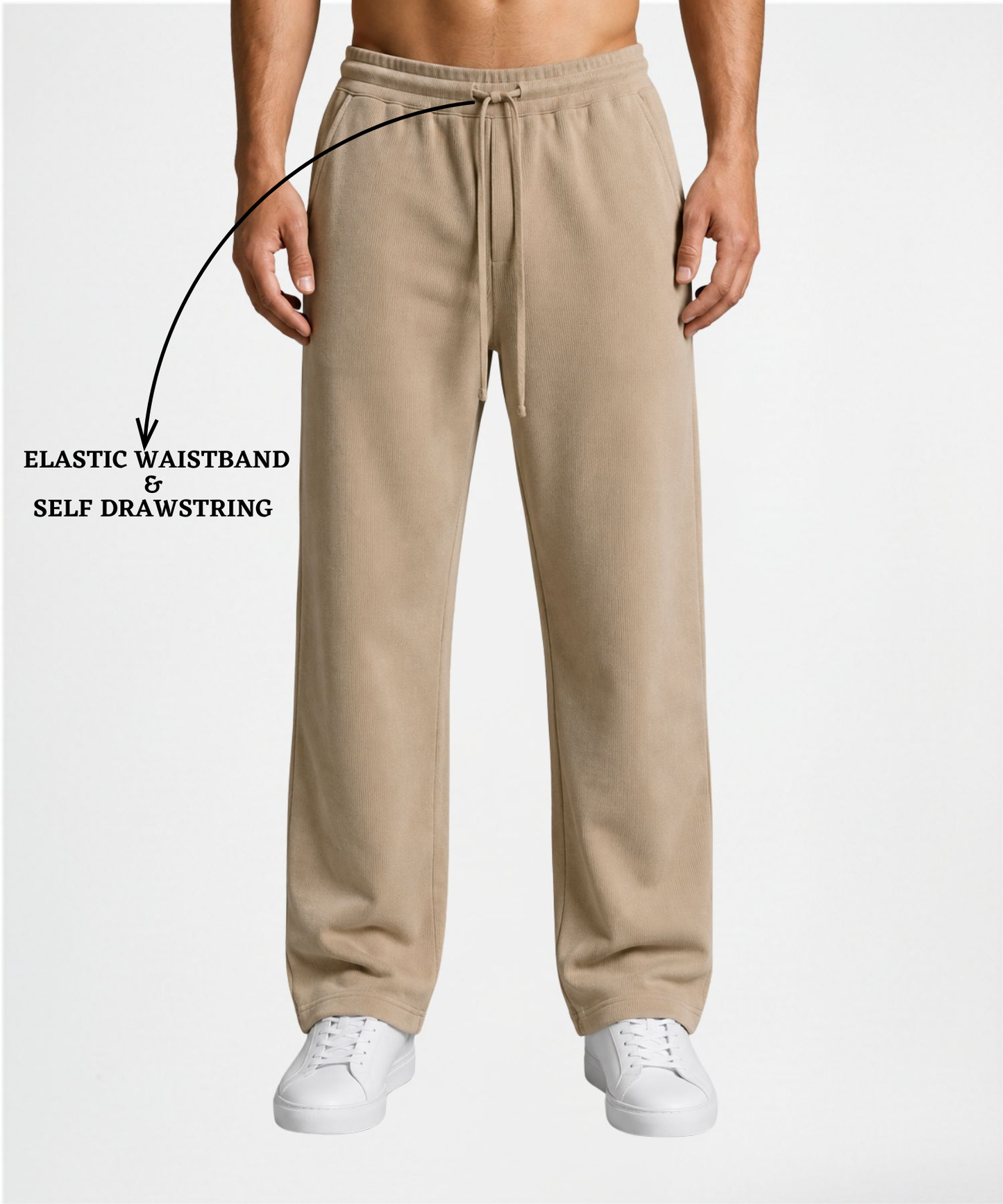 Premium Cotton Blend Lycra Straight Fit Trackpant for Men