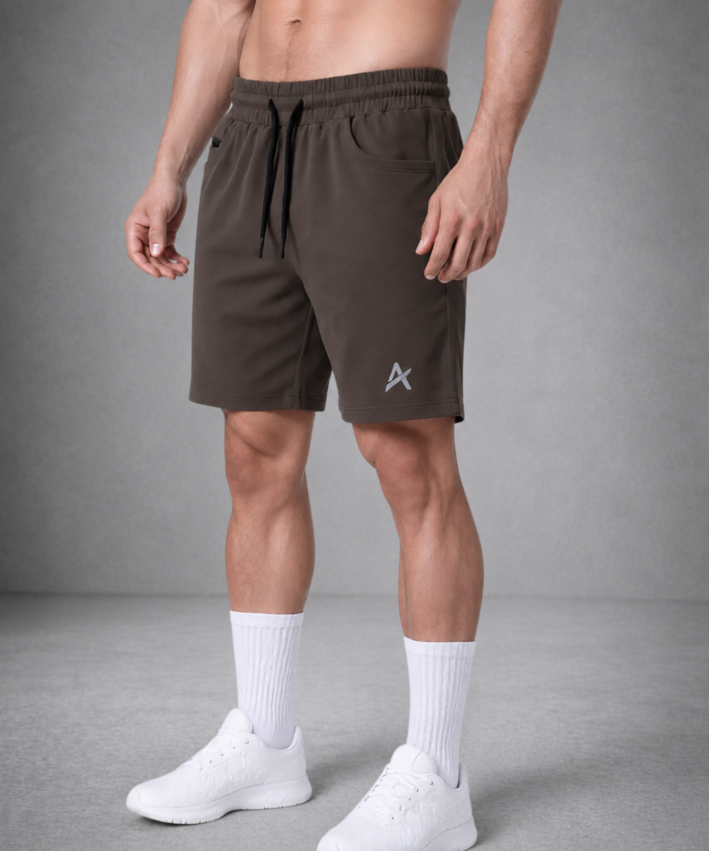 Men’s Premium 4-Way Lycra Shorts (250 GSM) with D-Pockets |  Athvix Active Wear By Denmonk