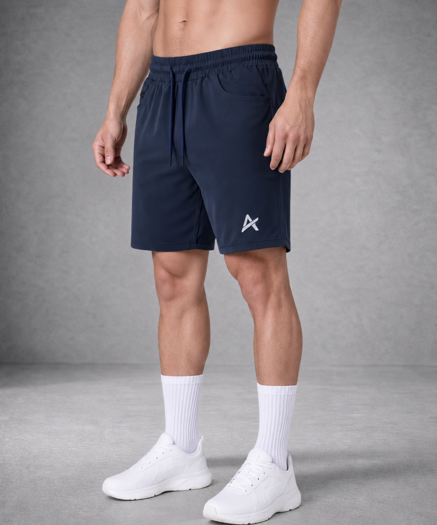 Men’s Premium 4-Way Lycra Shorts (250 GSM) with D-Pockets |  Athvix Active Wear By Denmonk