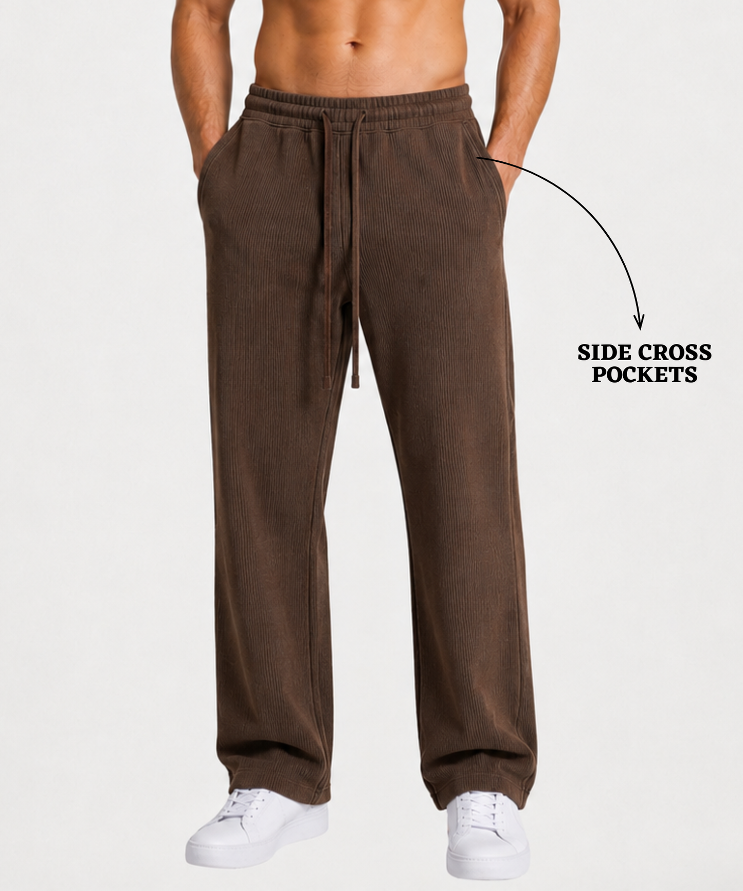 Premium Cotton Blend Lycra Straight Fit Trackpant for Men