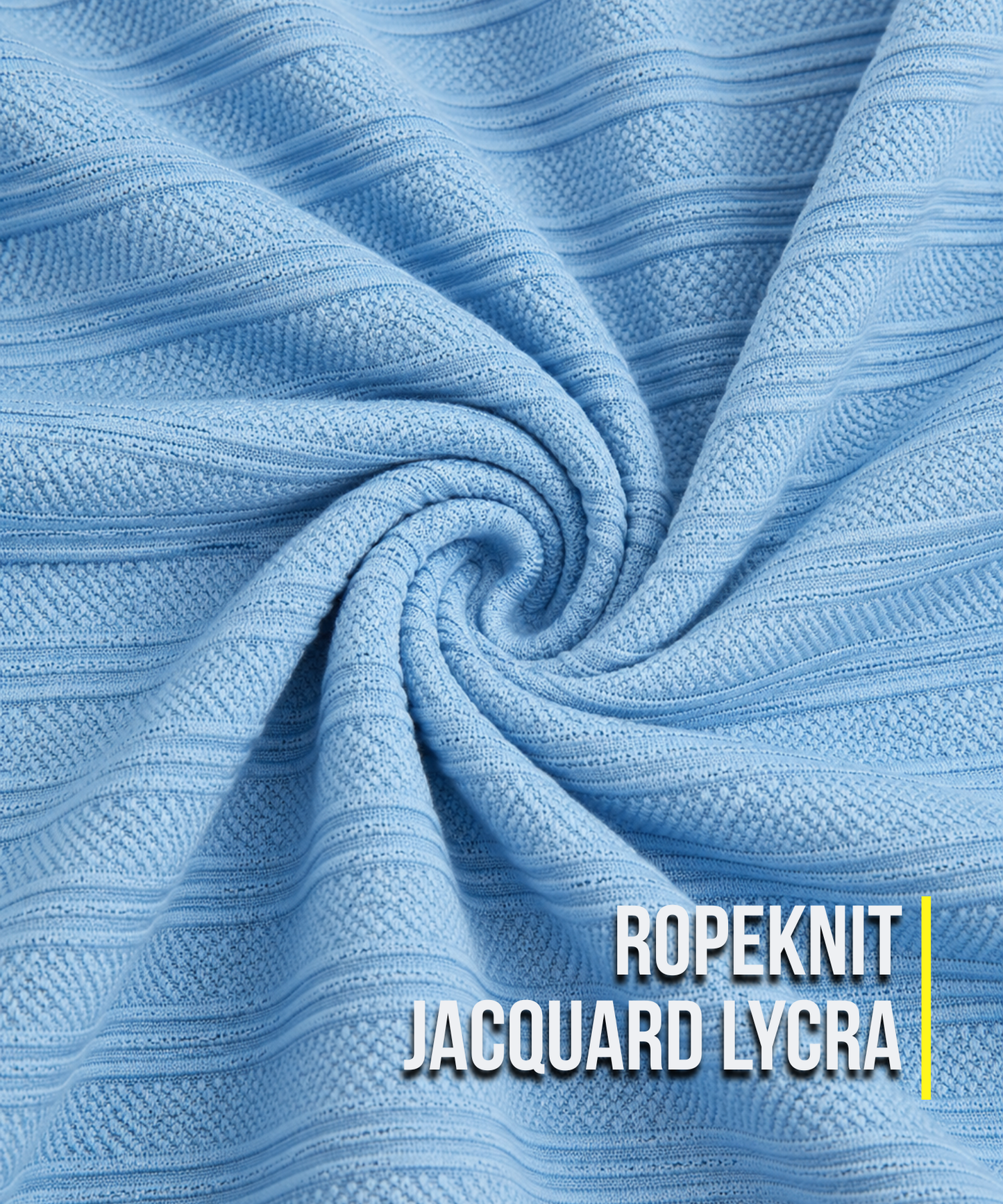 Imported Ropeknit Jacquard Lycra Polo Zipper T-Shirt (GSM 180) | Quarter Zip Collar | Regular Fit