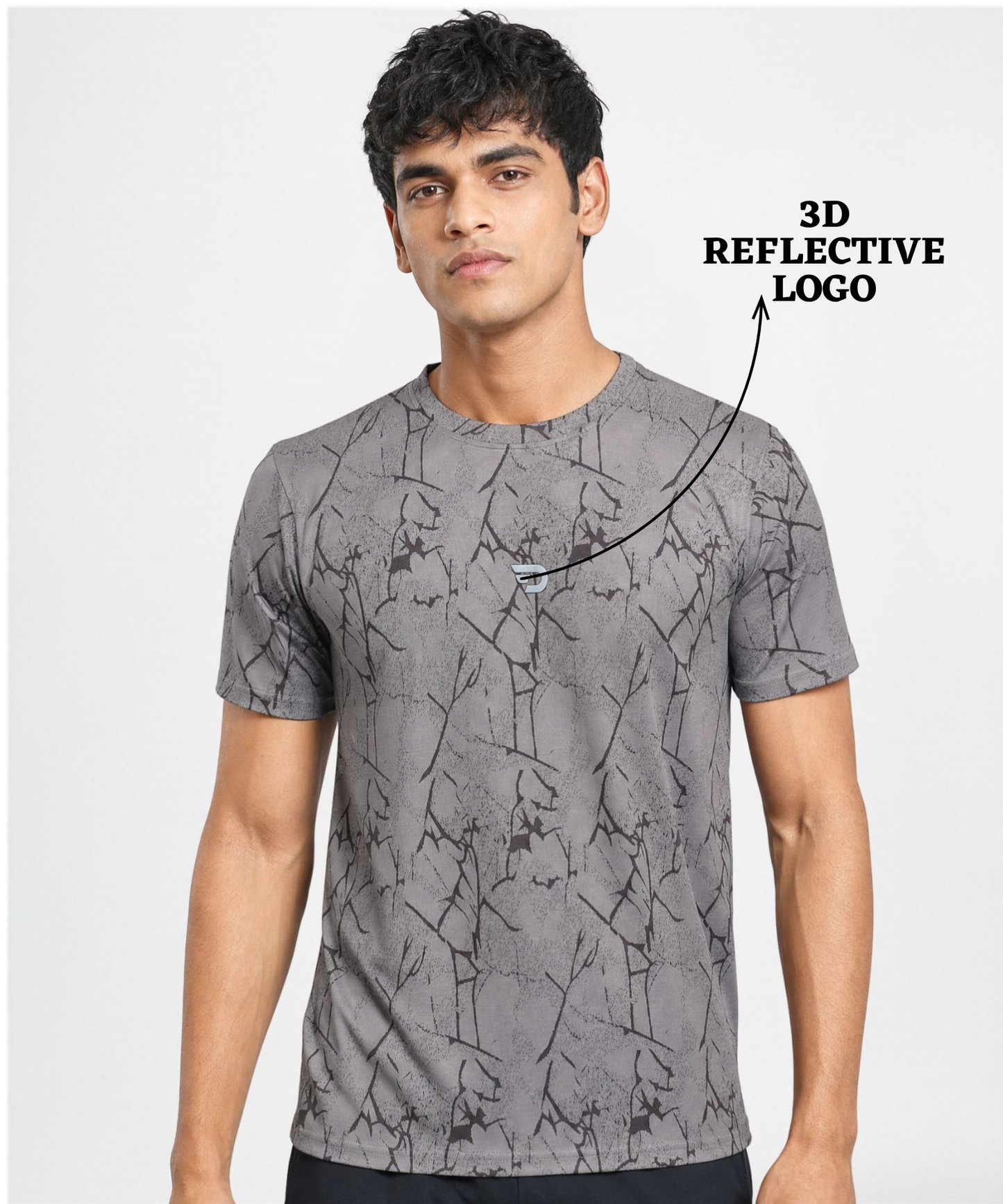 Men's Imported Printed Jacquard Lycra Sports T-Shirt | 170 GSM | Regular Fit