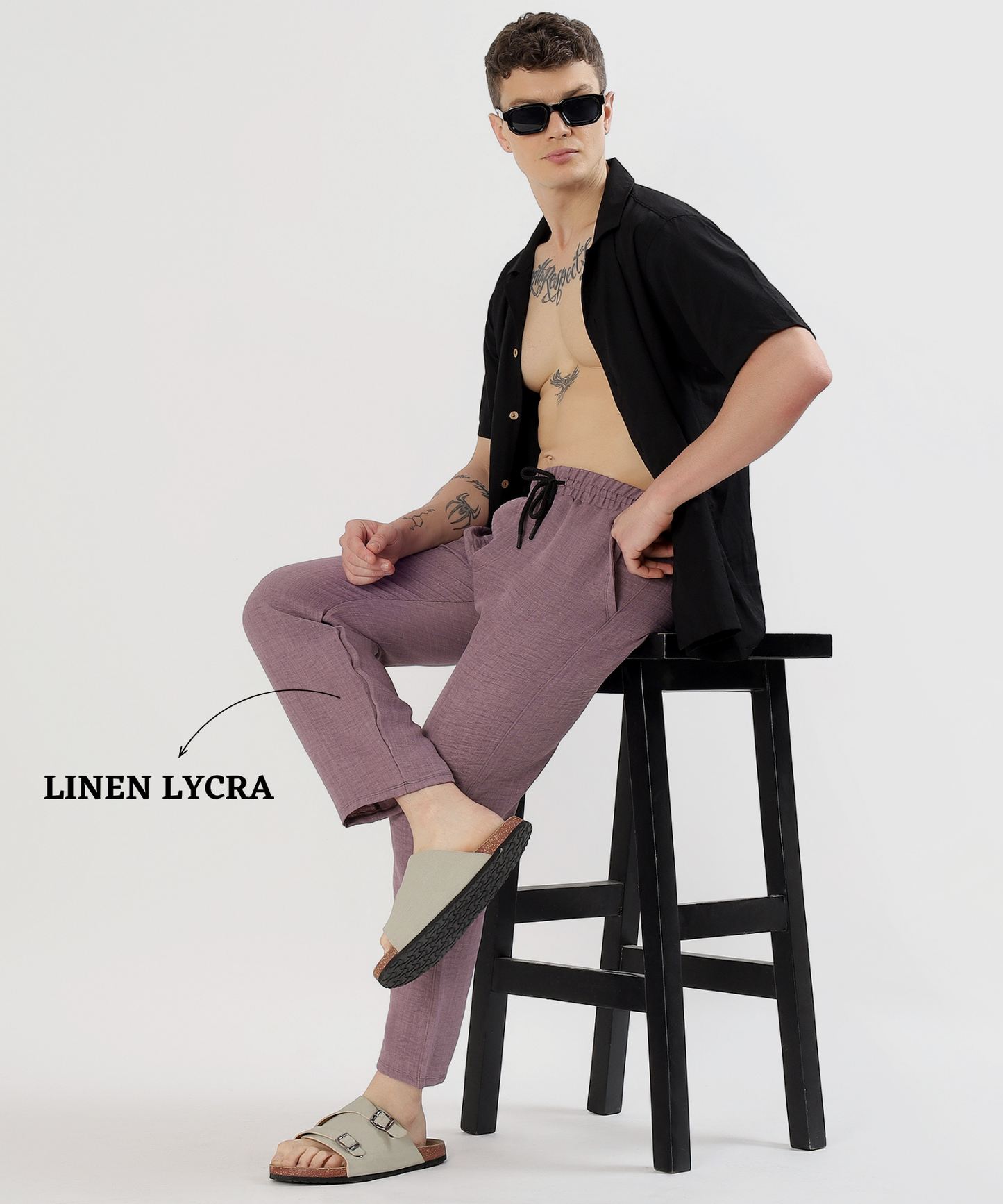 LinenEase Relax Pant - Imported Linen Lycra Lower (GSM 180)