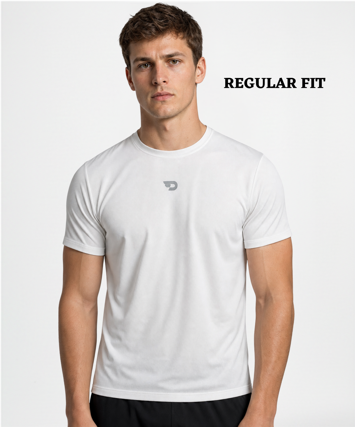 Men's Imported Mesh Jacquard Lycra Premium Activewear T-Shirt (170–180 GSM)