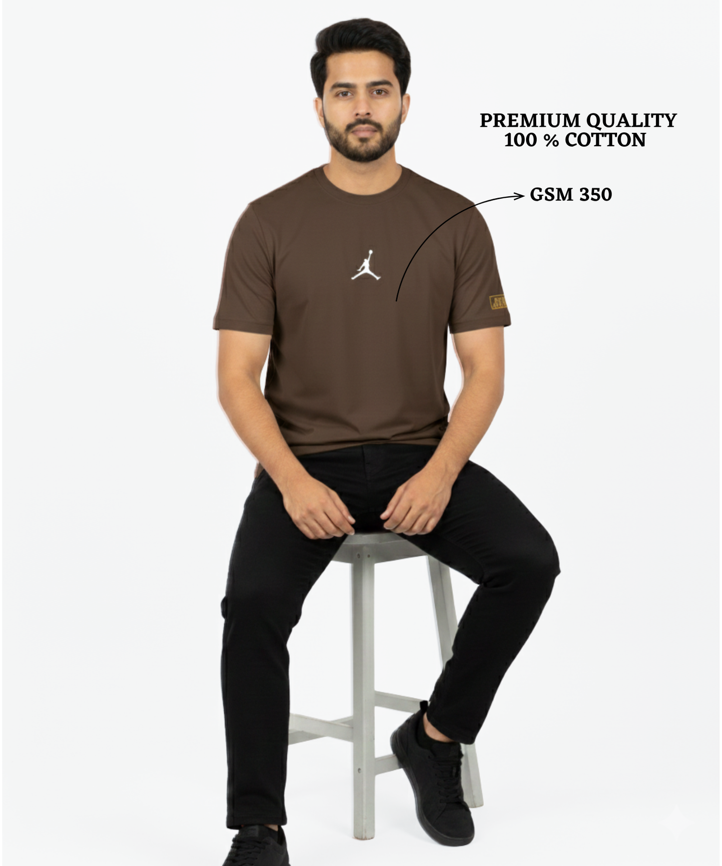 Premium Quality 100% Cotton Lycra T-Shirts (GSM 220)