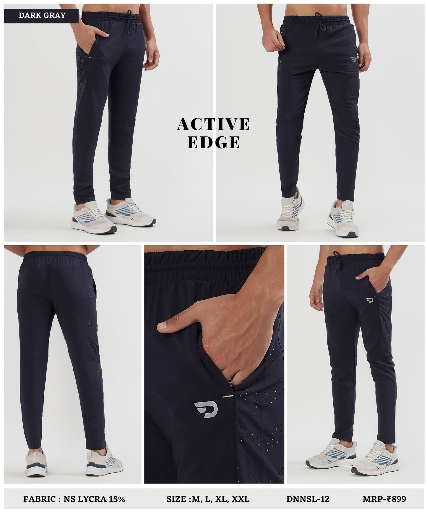 NS Laser Move Trackpant - Imported Ns Parachute Lycra Lower (20% Lycra, GSM-145)