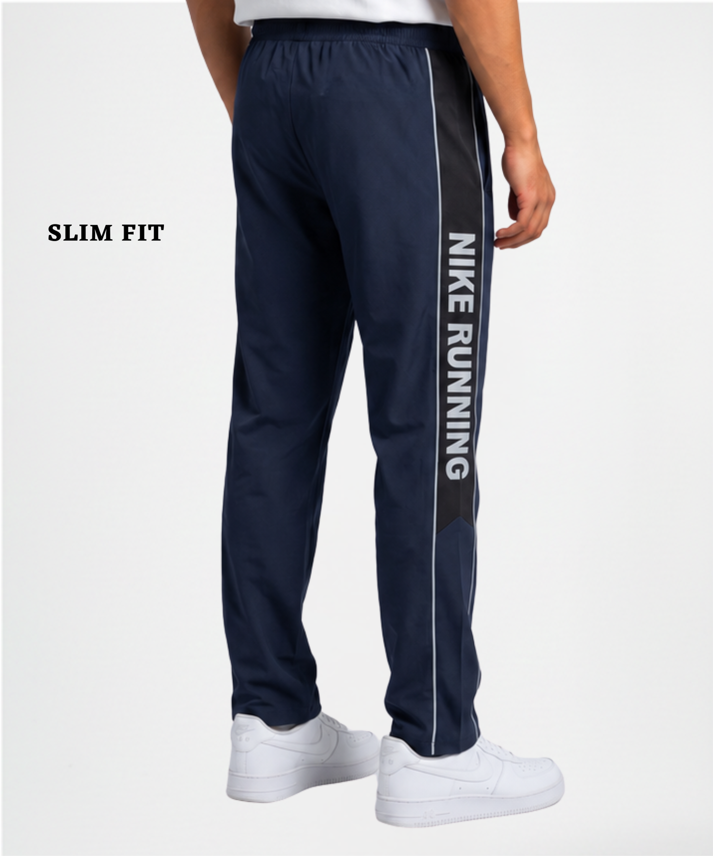 Imported Ns Parachute Lycra TrackPant(15% Lycra 145 GSM)| Side Contrast Panel Piping Design