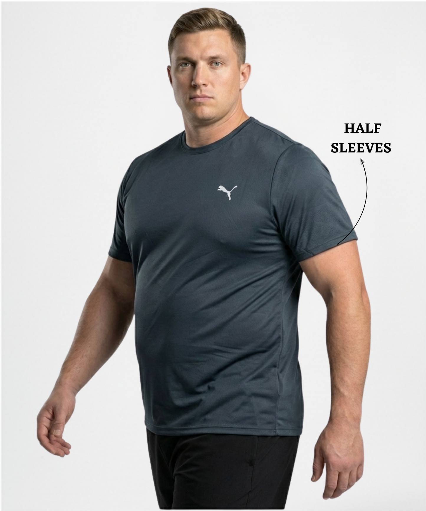 Imported Jacquard Lycra Plus Size T-shirt (GSM 180)