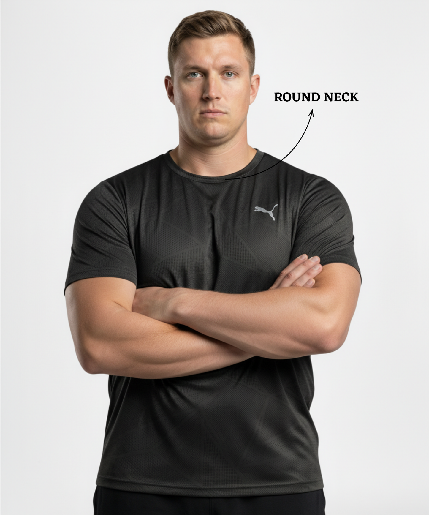 Imported Jacquard Lycra Plus Size T-shirt (GSM 180)