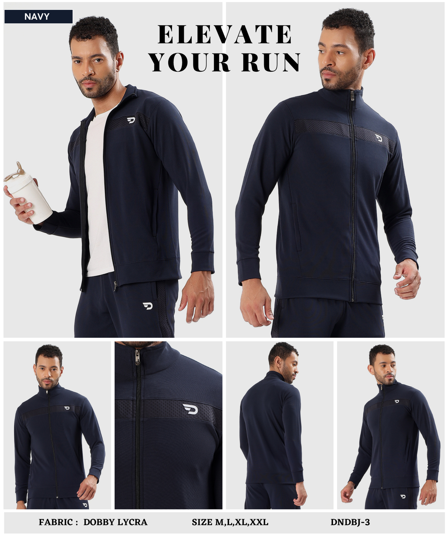 Men’s Dobby Lycra Slim Fit Jacket (GSM 290)