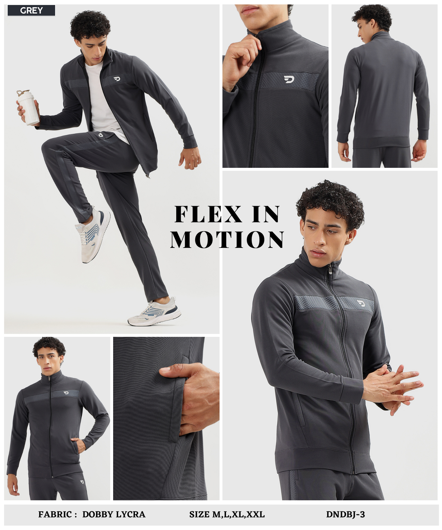 Men’s Dobby Lycra Slim Fit Jacket (GSM 290)