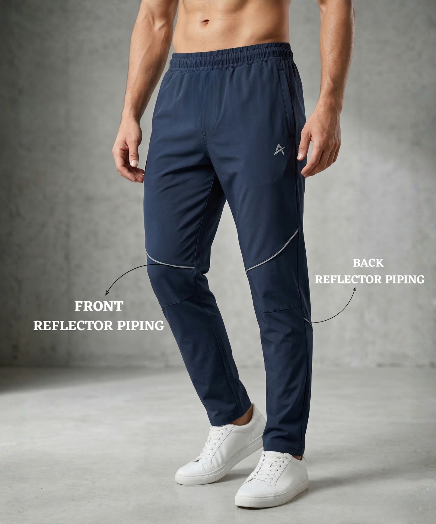 Athvix Imported NS Parachute Lycra Lower (12% Lycra, 130 GSM) with Stylish Piping | Athvix Active wear by Denmonk