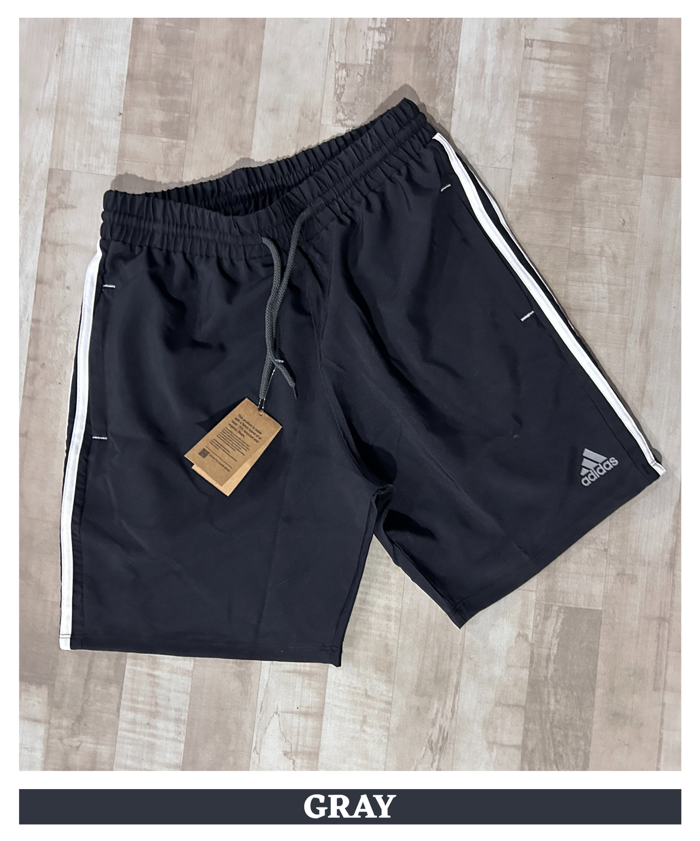 Imported Ns Parachute Lycra Shorts (15% Lycra 130 GSM) | With 3 Strip Design