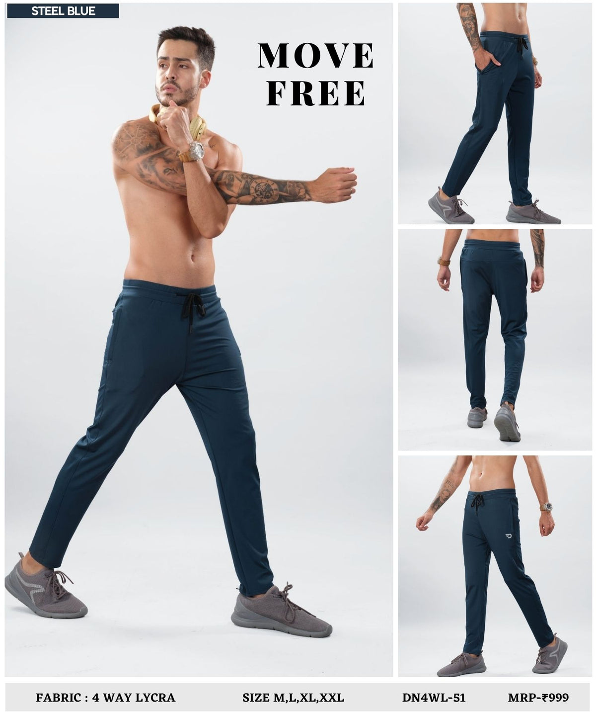 Vector Flex Trackpant - Imported 4way Taiwan Lycra Trackpant | GSM 280 | Slim Fit