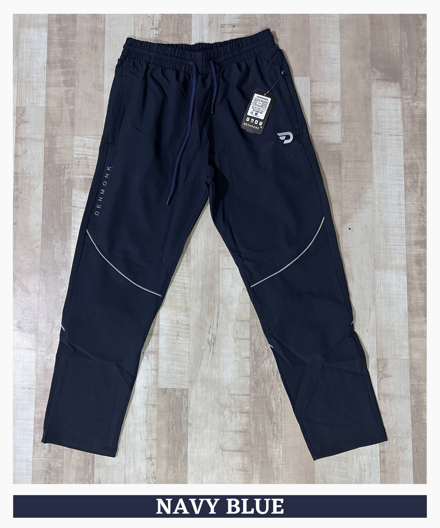 AeroStretch Track Pants - Imported Ns Parachute Lycra (15% Lycra 145 GSM)