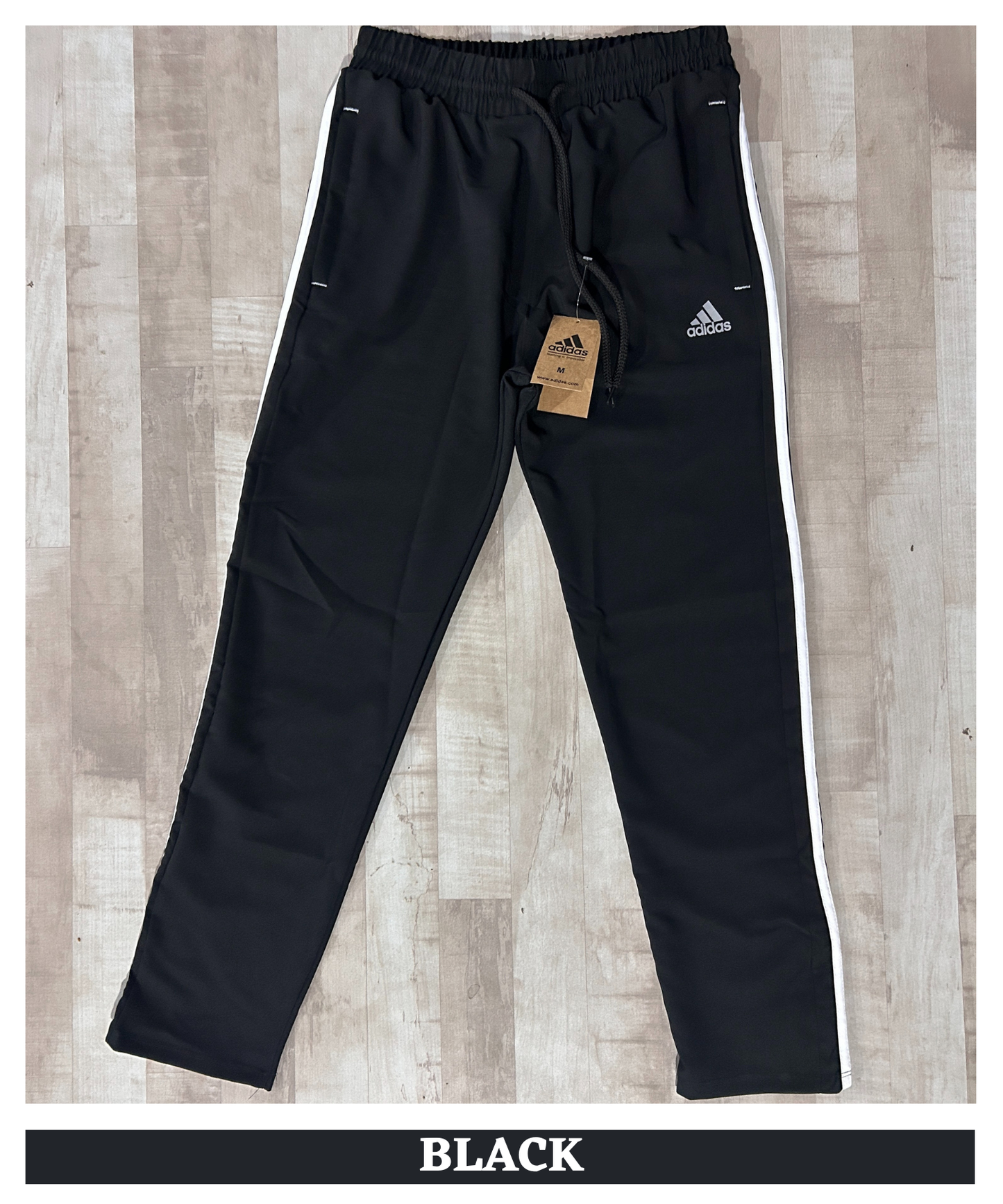 Imported Ns Parachute Lycra Lower (15% Lycra 145 GSM)| 3 strip Design