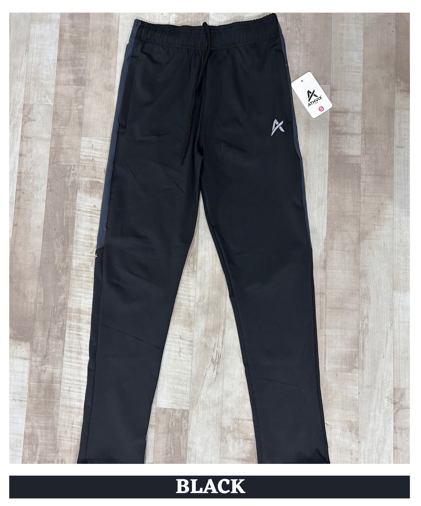 Imported 4-Way Lycra Track Lower – 240 GSM Premium Stretch Fit | Athvix Active Wear By Denmonk