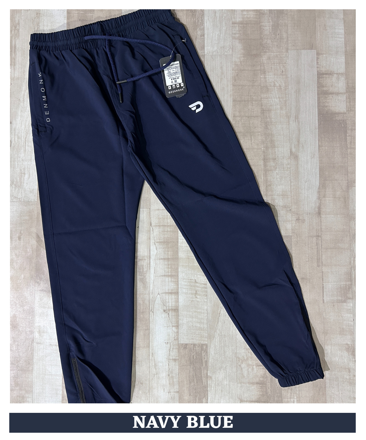 NS Imported Parachute Lycra Track Pant (15% Lycra) | Lightweight 145 GSM | Ankle Zipped