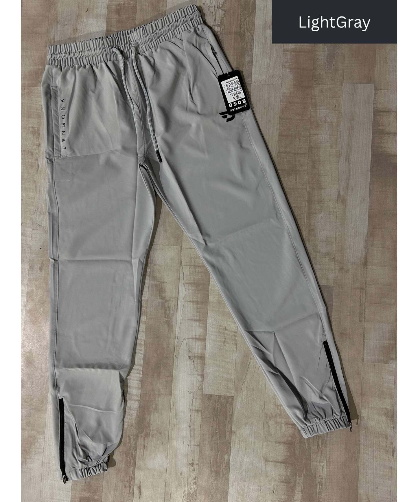 Imported NS Parachute Lycra TrackPant/ Lower (15% Lycra 145 GSM) Ankle Zipped