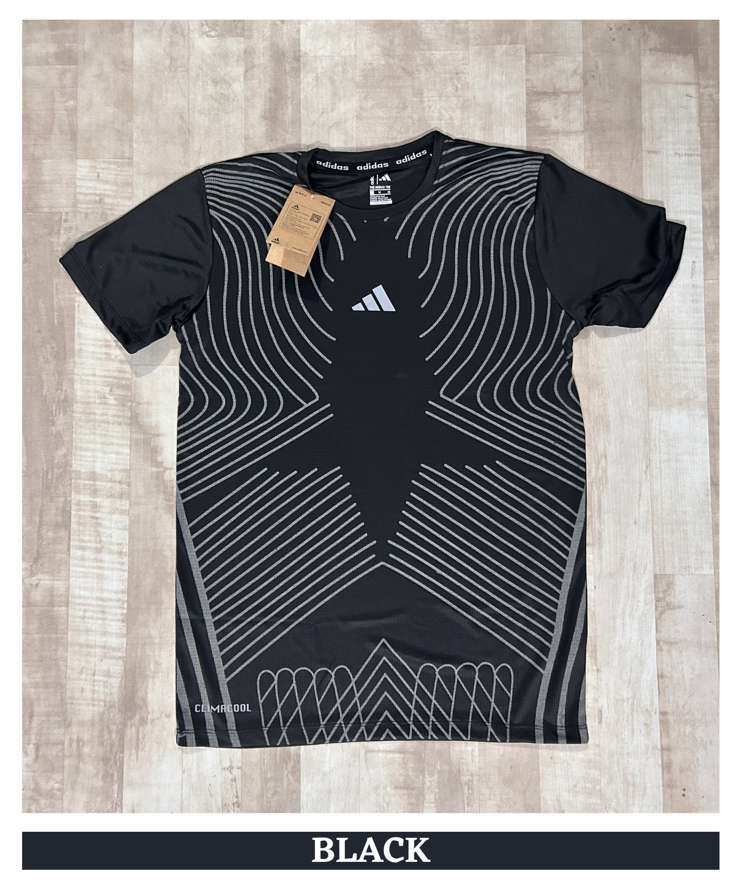 Imported Reebok Knit Lycra T-Shirt (GSM 180)- Printed Design