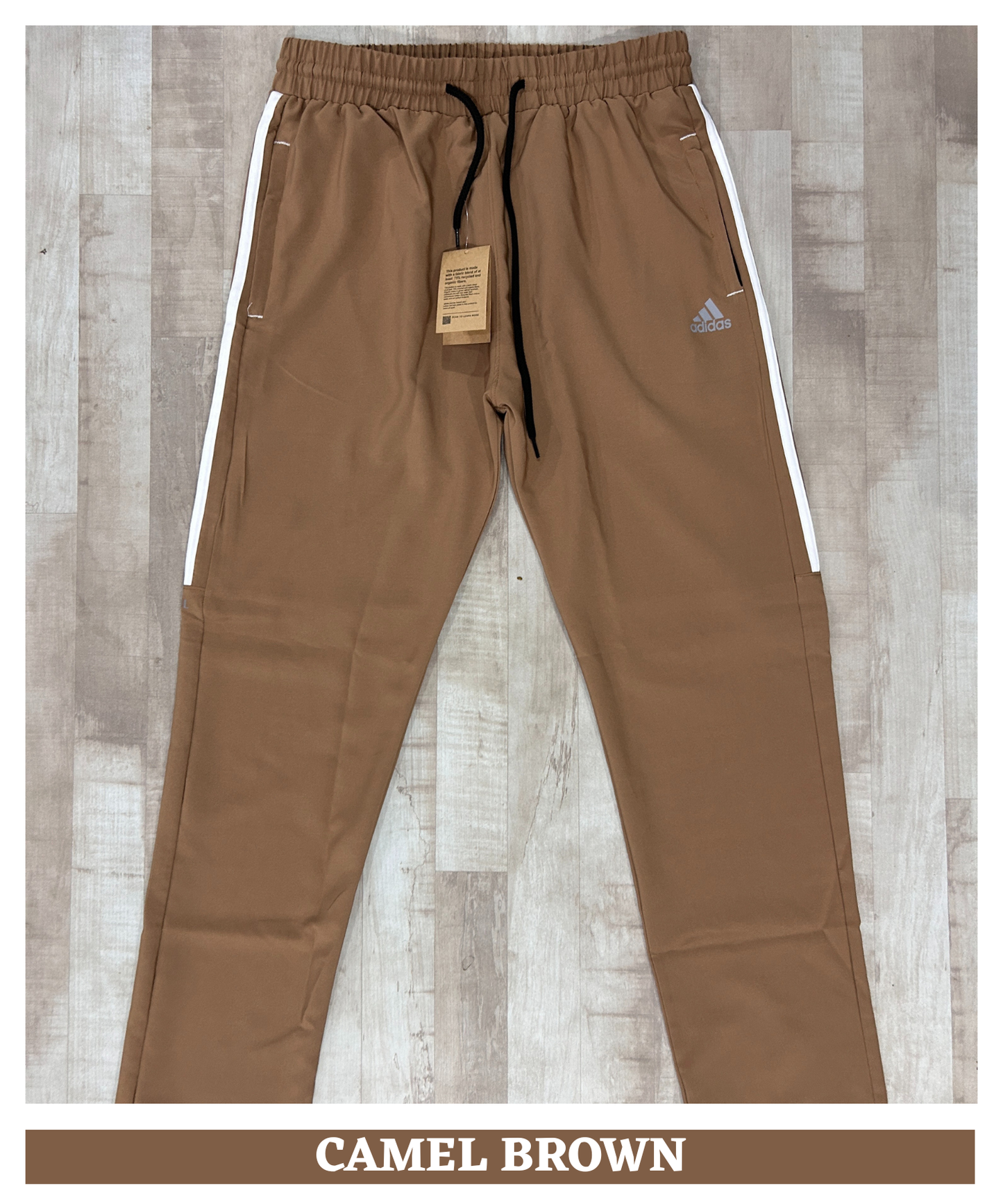 Imported Ns Parachute Lycra Lower (15% Lycra 145 GSM) | Half 3-strip design