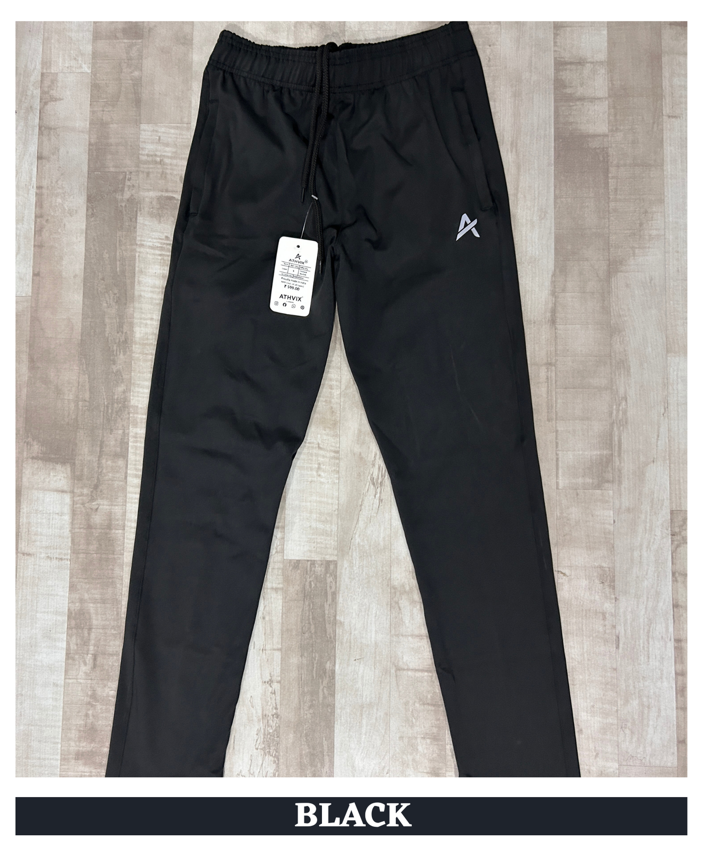 Imported 4-Way  Lycra TrackPant | 240 GSM  | Athvix Active Wear By Denmonk