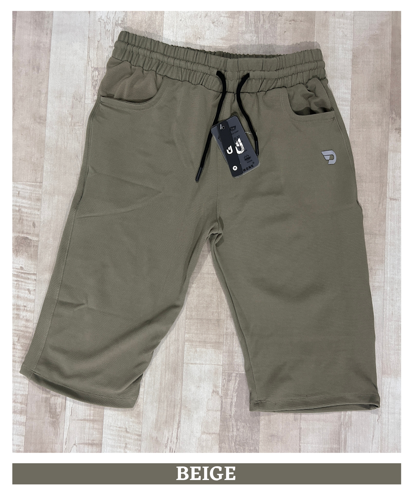 Men's Premium Imported Dobby Lycra Capri | 250 GSM | Functional D-Pockets | Regular Fit