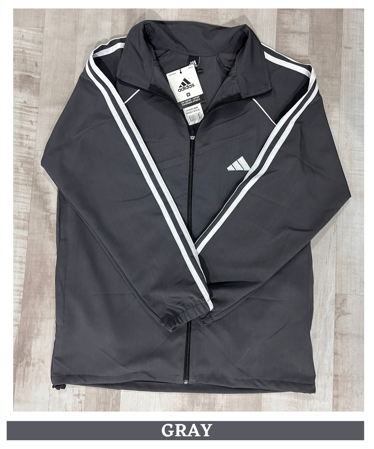 Men's Premium Imported Ns Terry  Lycra Jacket with 3 White Strips Design| Without Inner Lining | 180-190 GSM | Regular Fit