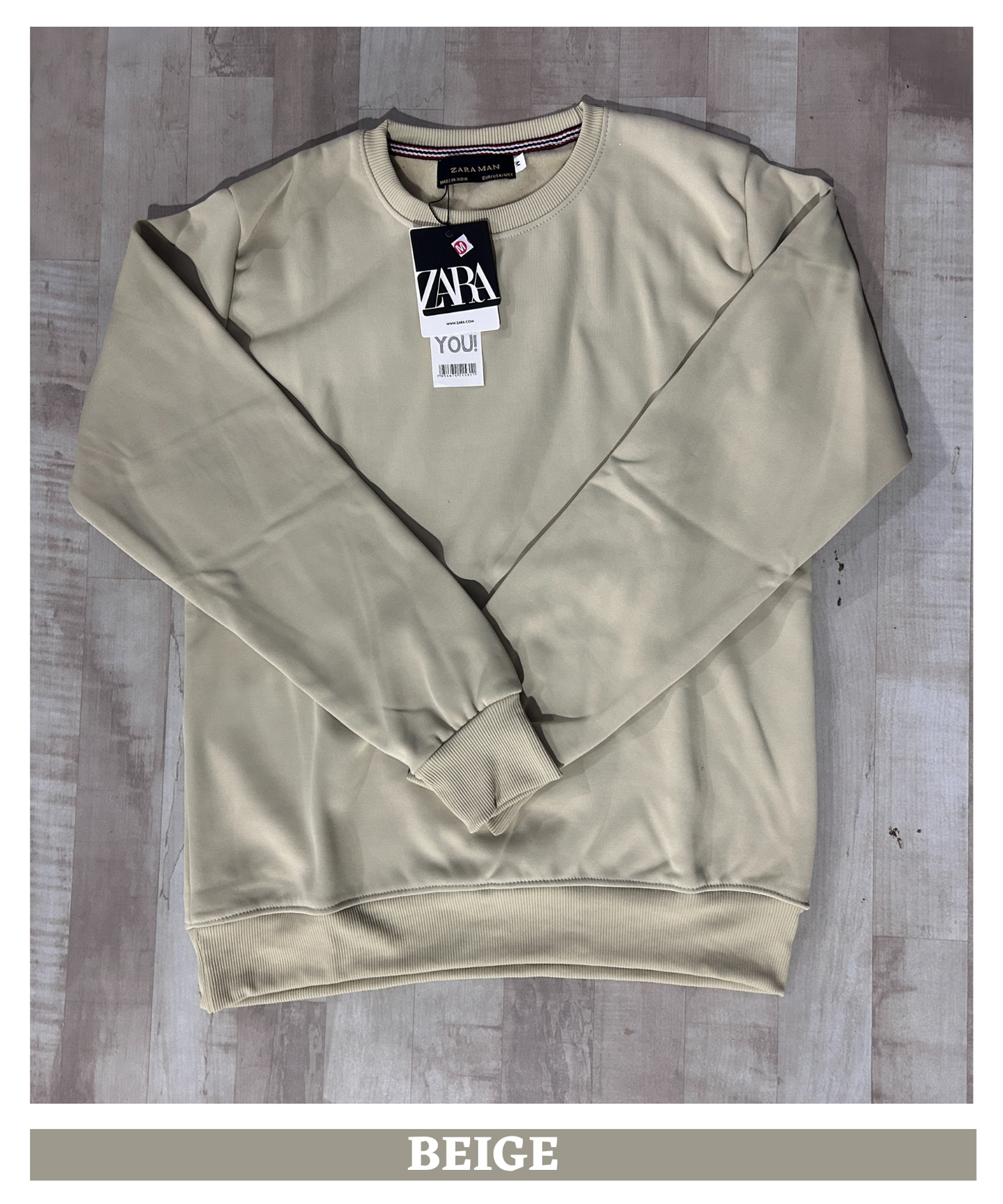 Imported Russian Fleece Lycra SweatShirts (GSM 350)