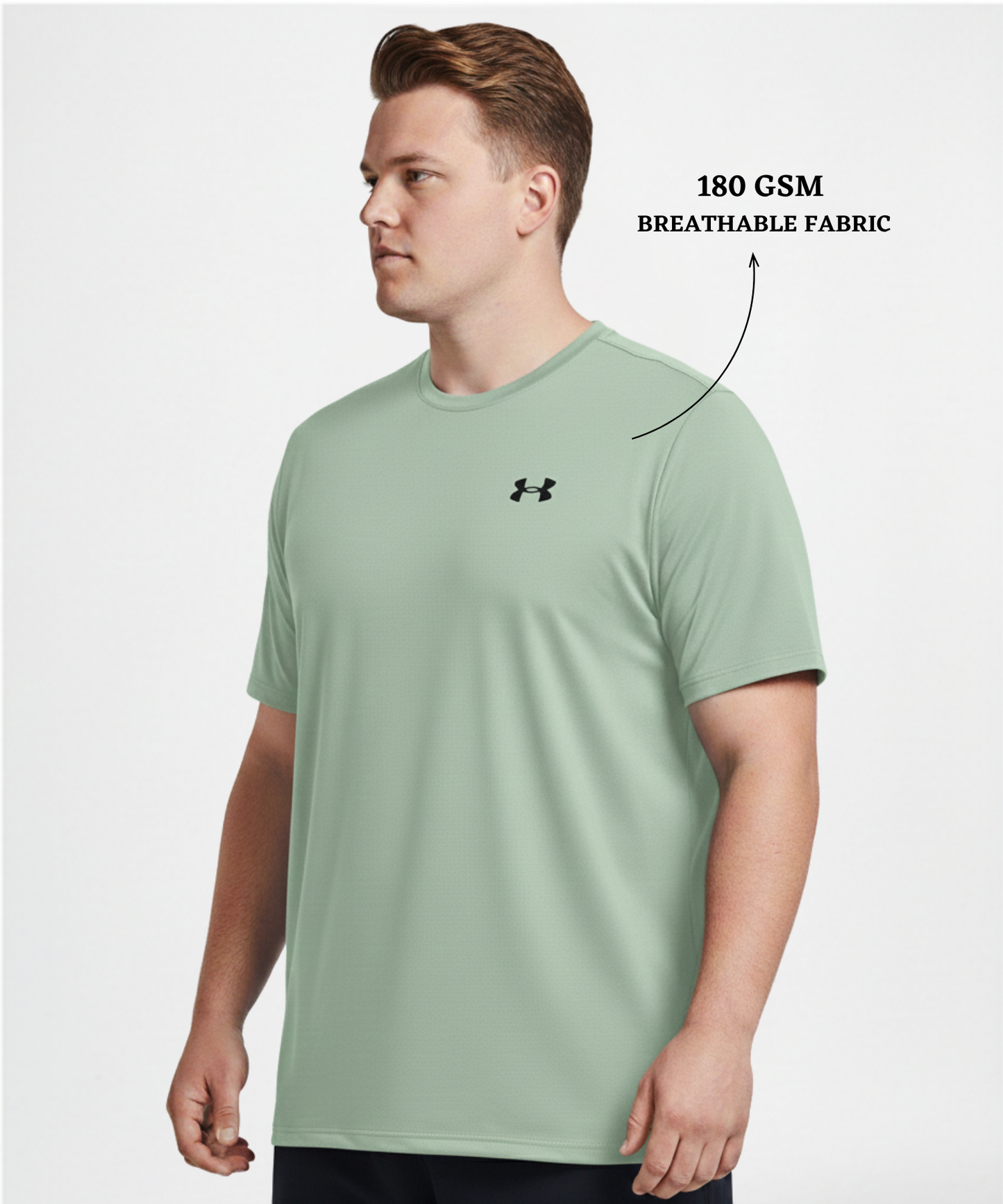 Imported Dotknit Lycra T-Shirts- (GSM 180) Round Neck | Half Sleeves